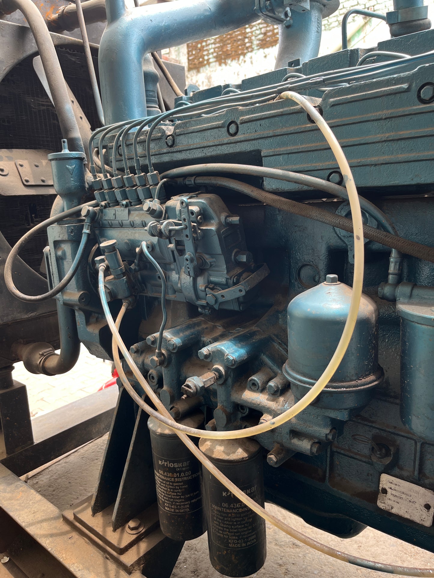 100 kVA used Kirloskar Open Diesel Generator Set With Crompton Alternator