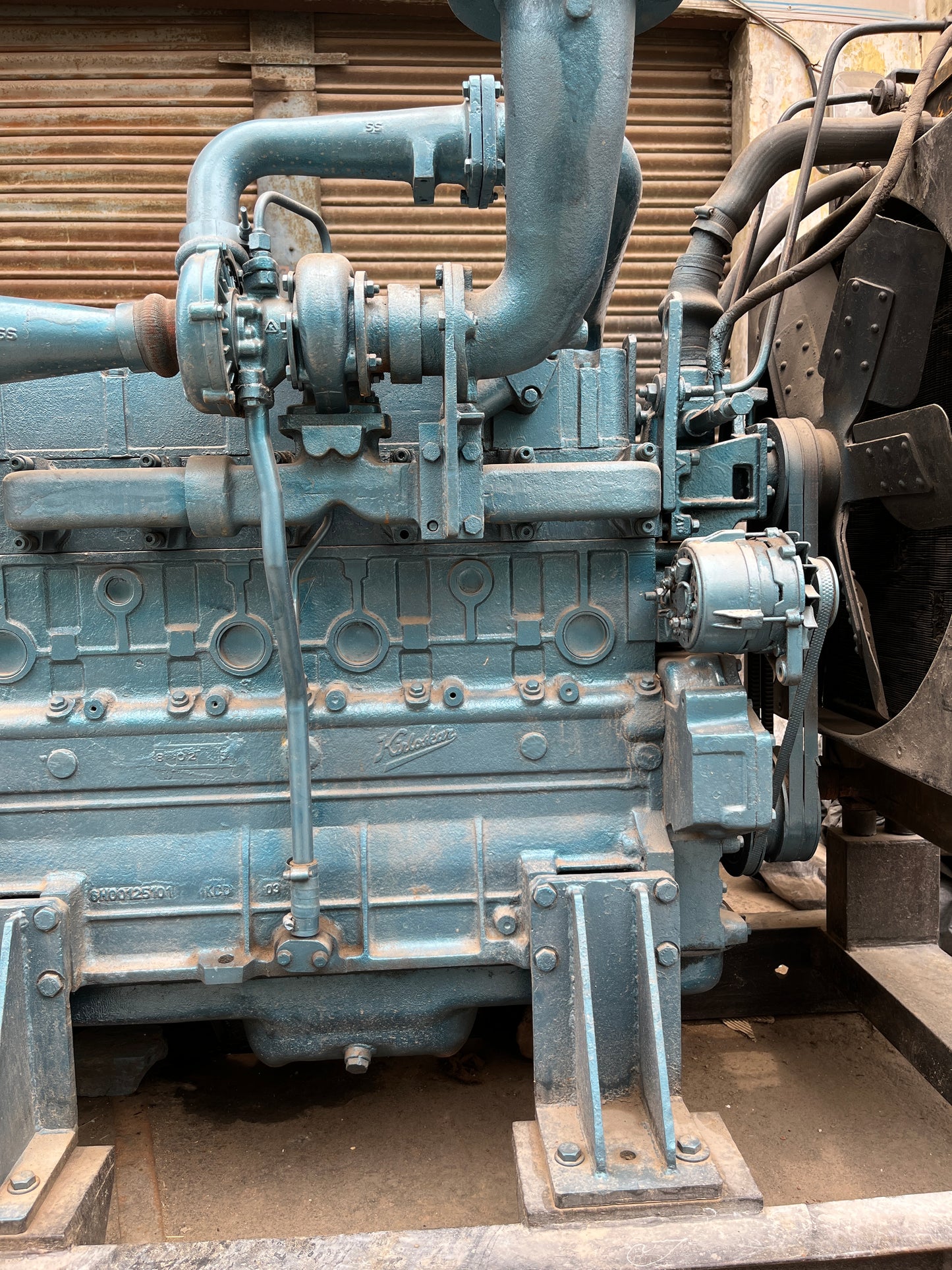 100 kVA used Kirloskar Open Diesel Generator Set With Crompton Alternator